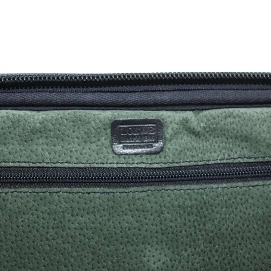 LOEWE（ロエベ） クラッチバッグ セカンド レザー ロゴ 黒 ブラック