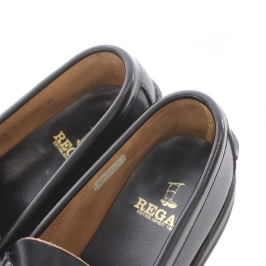 美品 リーガル REGAL ローファー 25cm 本革 REGAL（リーガル） ローファー スリッポン レザー 本革 25cm 黒