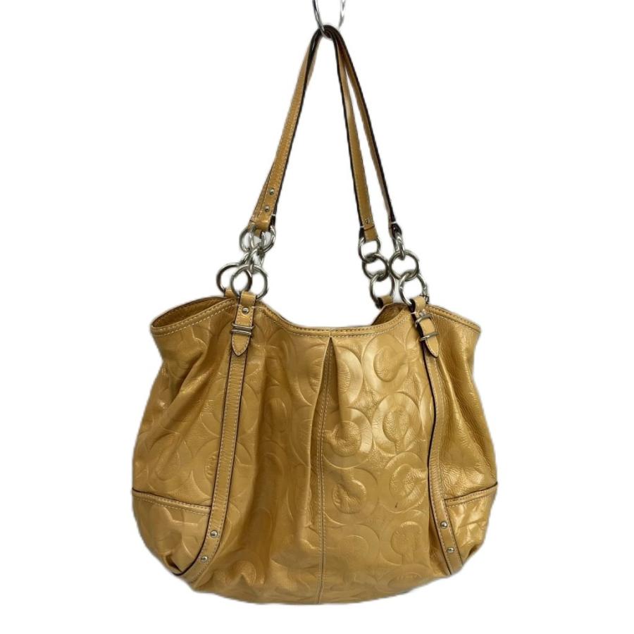COACH（コーチ） トートバッグ ワンショルダー エナメル オプアート 