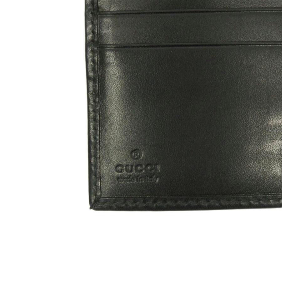 【美品】Gucci インプリメ　二つ折り財布 ブラック GUCCI（グッチ） GUCCI GGインプリメ 財布 二つ折り PVC レザー 総柄