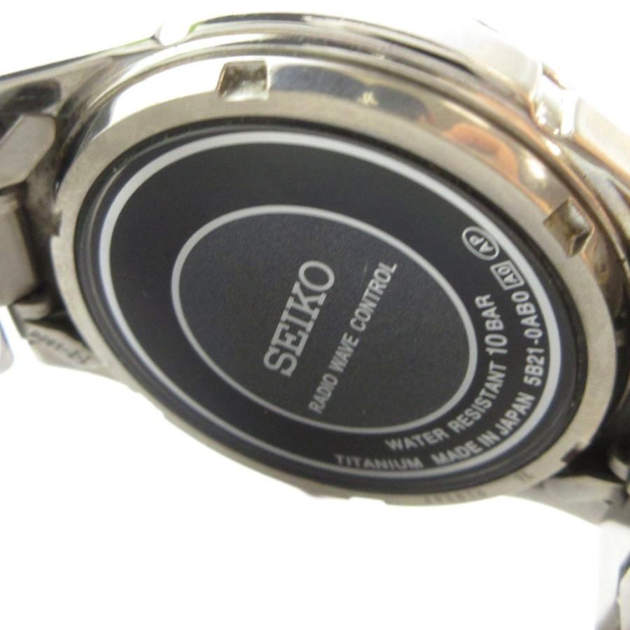 セイコー SEIKO RADIO WAVE CONTROL 5B21-0AB0 腕時計 ウォッチ チタン 