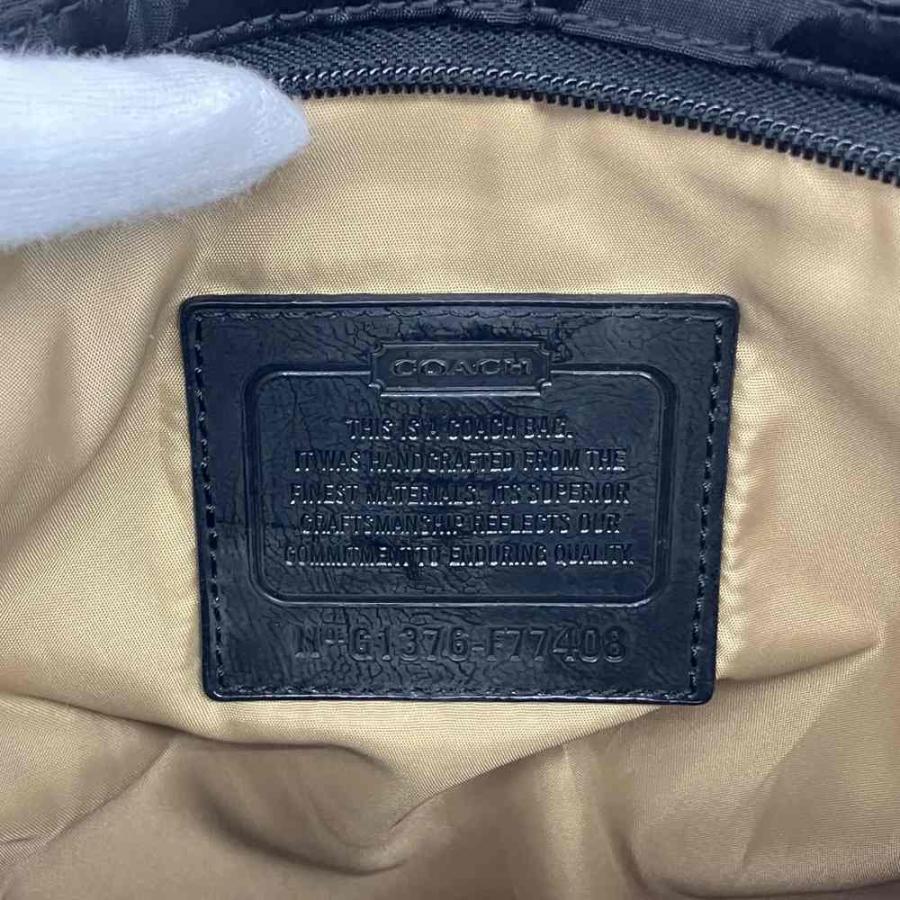 COACH（コーチ） ショルダーバッグ ナイロン シグネチャー ロゴ 黒
