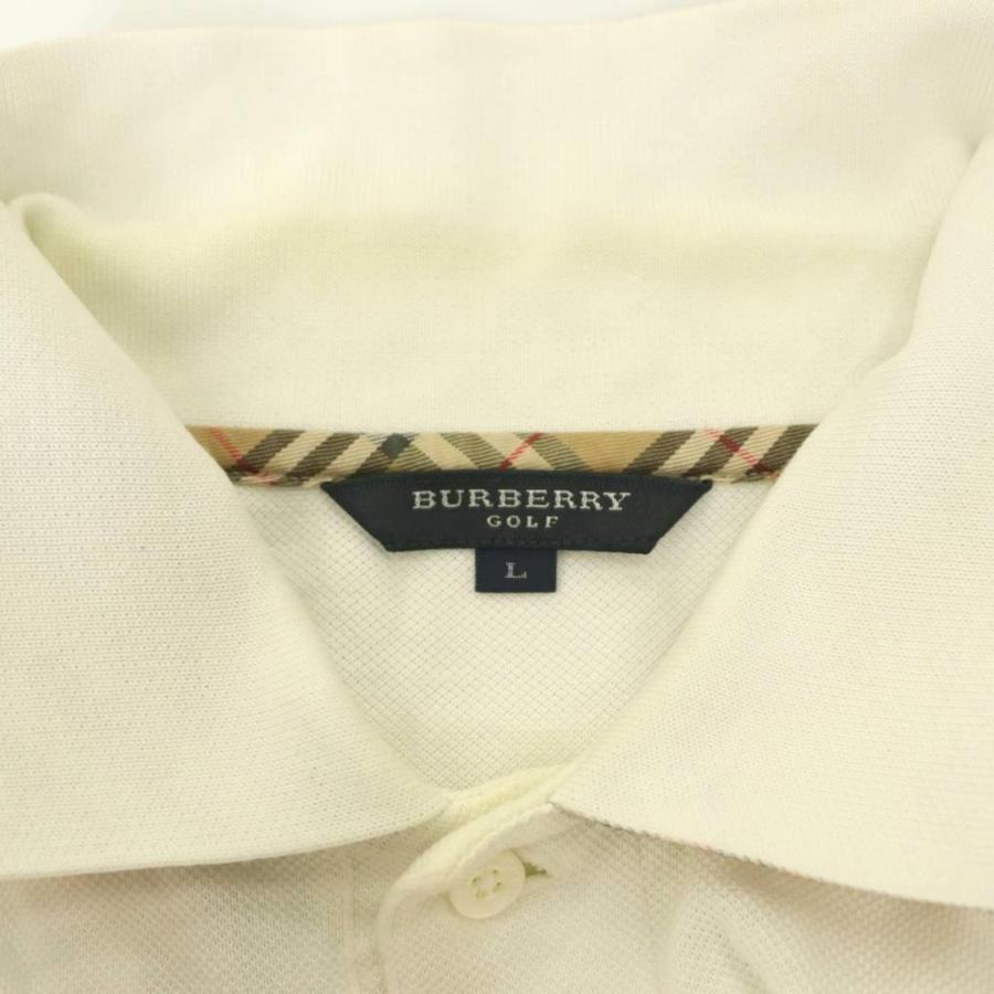 BURBERRY GOLF ポロシャツ ノバチェック ブラック Y2K バーバリーゴルフ BURBERRY GOLF 長袖ポロシャツ ノバチェック ロゴ L