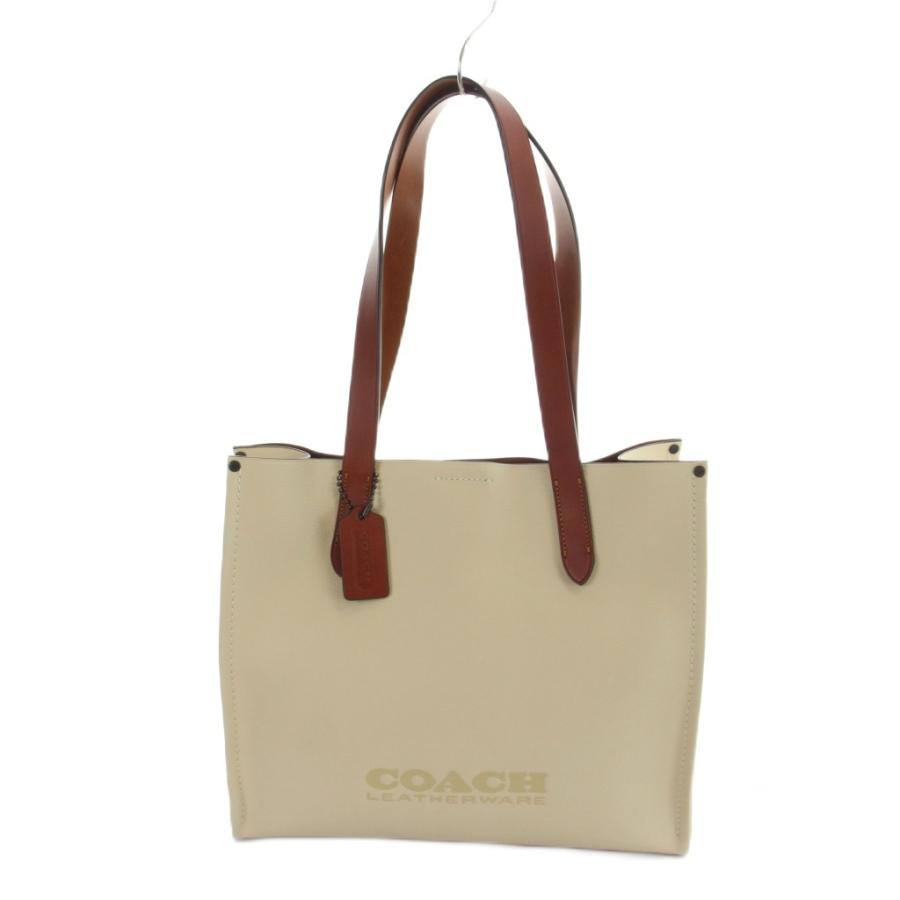 夏崩レ、片想イ。  COACHジッパー付ブラウンレザートートバッグ 夏崩レ、片想イ。 COACHジッパー付ブラウンレザートートバッグの通販