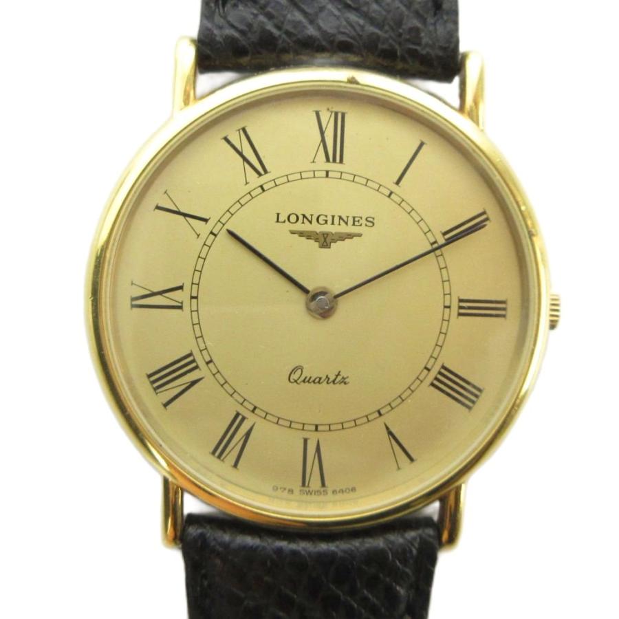 ロンジン LONGINES 978 SWISS 6406 腕時計 ウォッチ クォーツ レザー