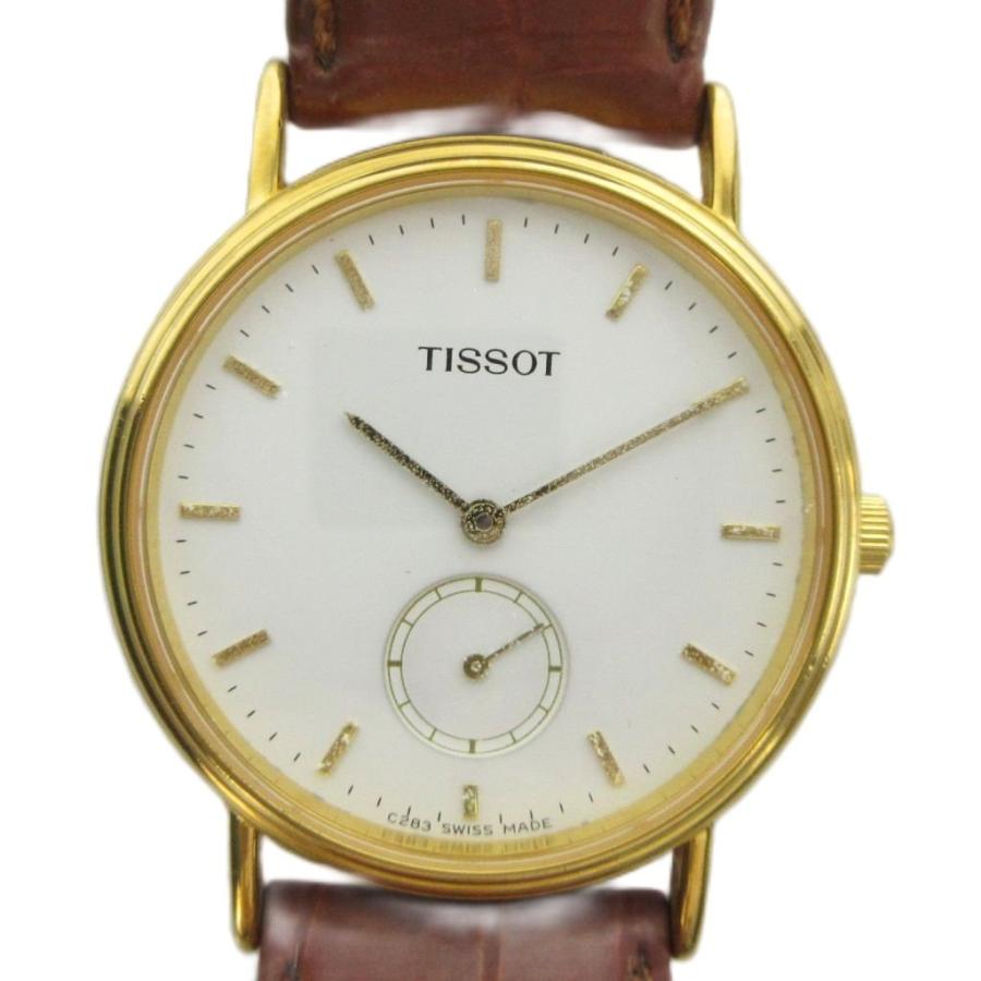 ティソ TISSOT C 283K 腕時計 ウォッチ クォーツ スモセコ 白文字盤