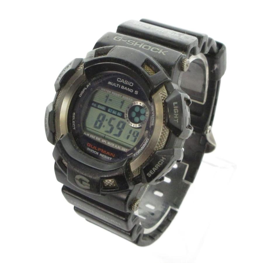 CASIO G-SHOCK 腕時計 黒GULFMANガルフマン防水防錆ソーラー￼ G-SHOCK カシオジーショック CASIO GW-9100 GULFMAN ガルフマン タフ