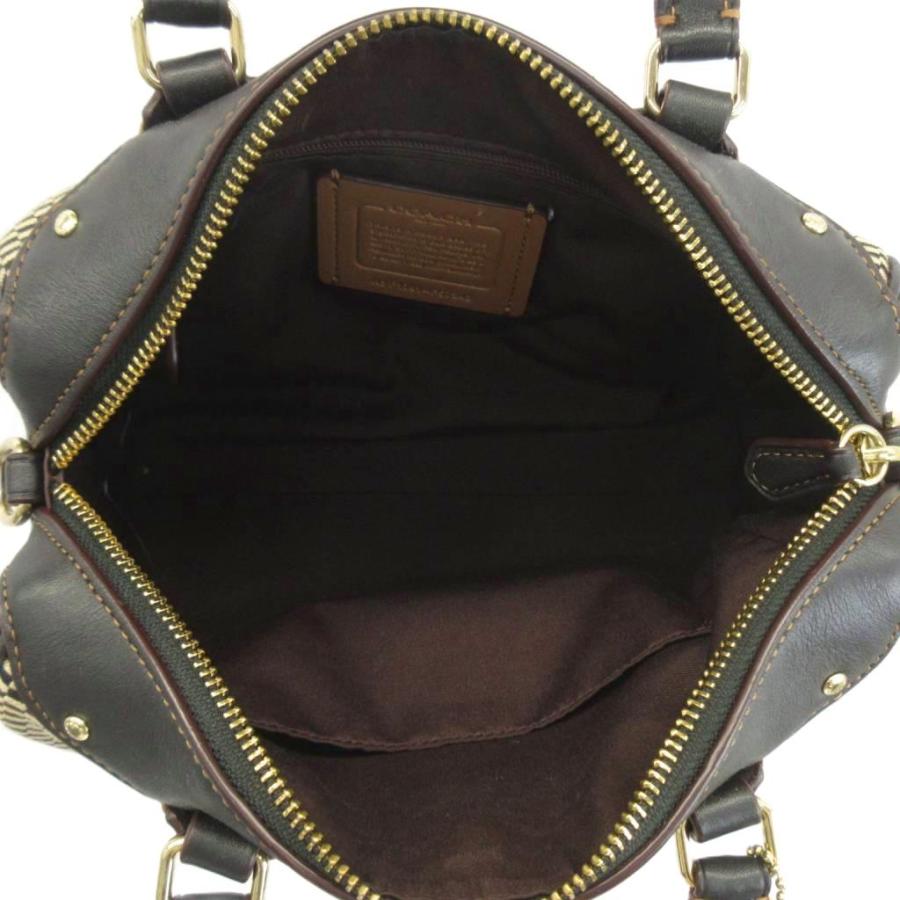 COACH（コーチ） ハンドバッグ ショルダー 2WAY キャンバス レザー 総