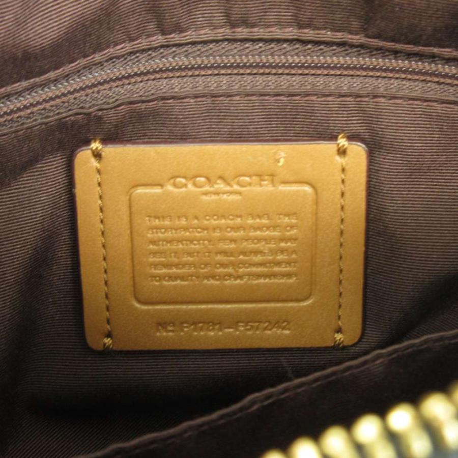 COACH（コーチ） ハンドバッグ ショルダー 2WAY キャンバス レザー 総