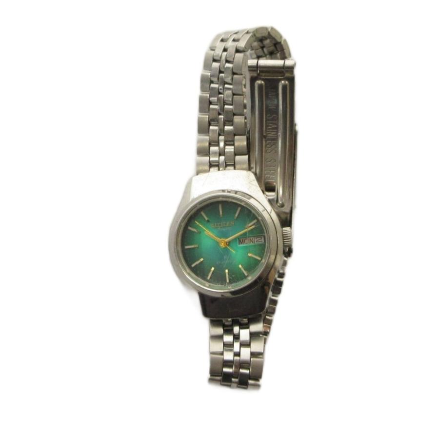 シチズン CITIZEN ジャンク品 4-700333 腕時計 ウォッチ 手巻き 緑文字