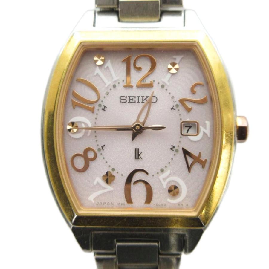 セイコー 腕時計 lk ルキア ソーラー ホワイト 1B22-OBCO レディース SEIKO SEIKO - セイコー 腕時計 lk ルキア ソーラー ホワイト 1B22-OBCO