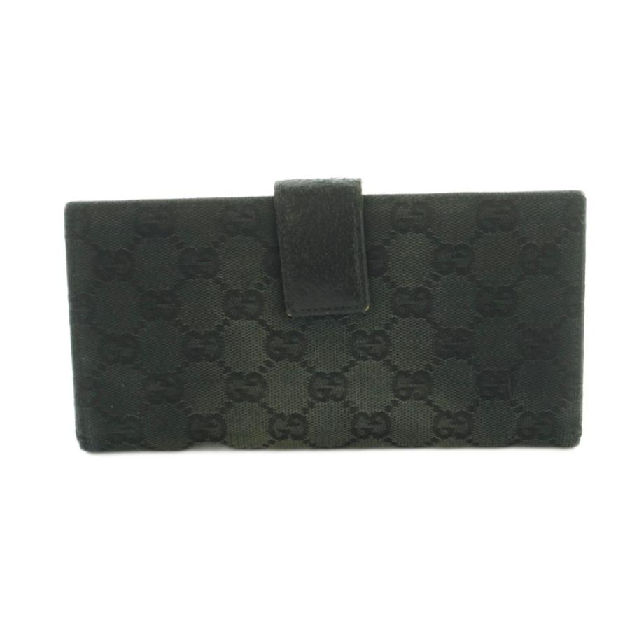 GUCCI（グッチ） 長財布 二つ折り 小銭入れ GGキャンバス 黒 /MI