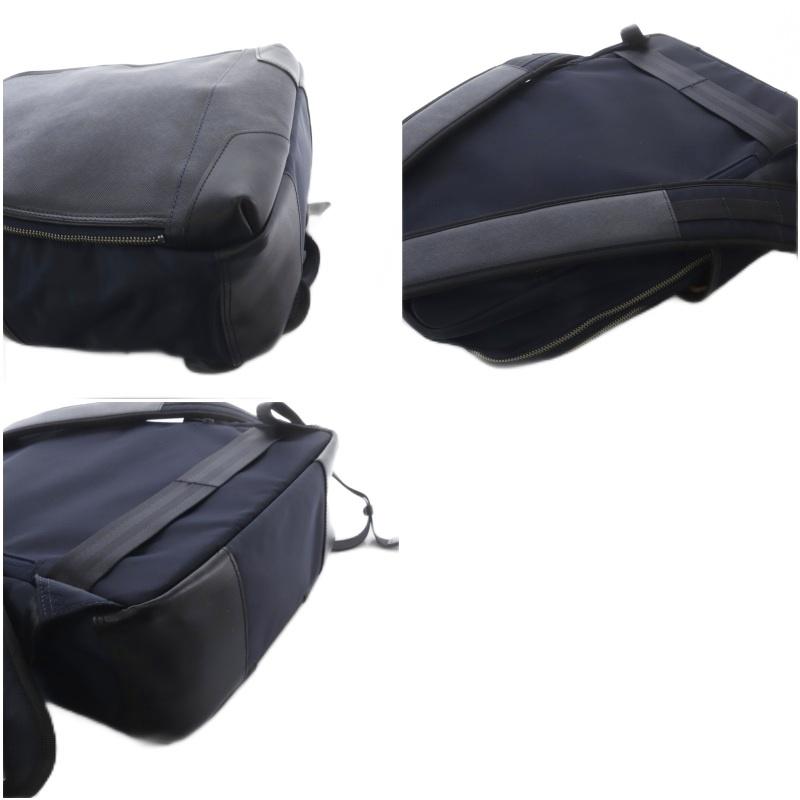 マスターピース MASTERPIECE アベニュー AVENUE ビジネスリュック バックパック レザー ナイロン ネイビー /YO34 ■GY11 メンズ