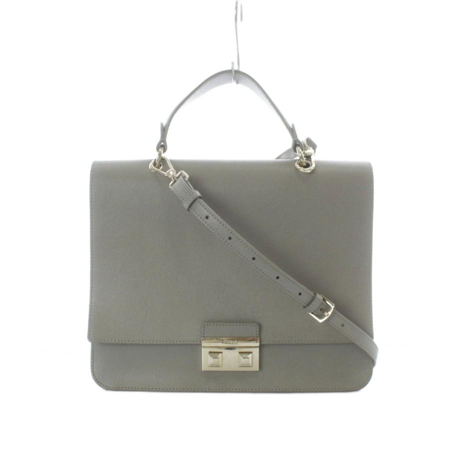 FURLA（フルラ） FURLA 2way ハンドバッグ ショルダー グレー 無地