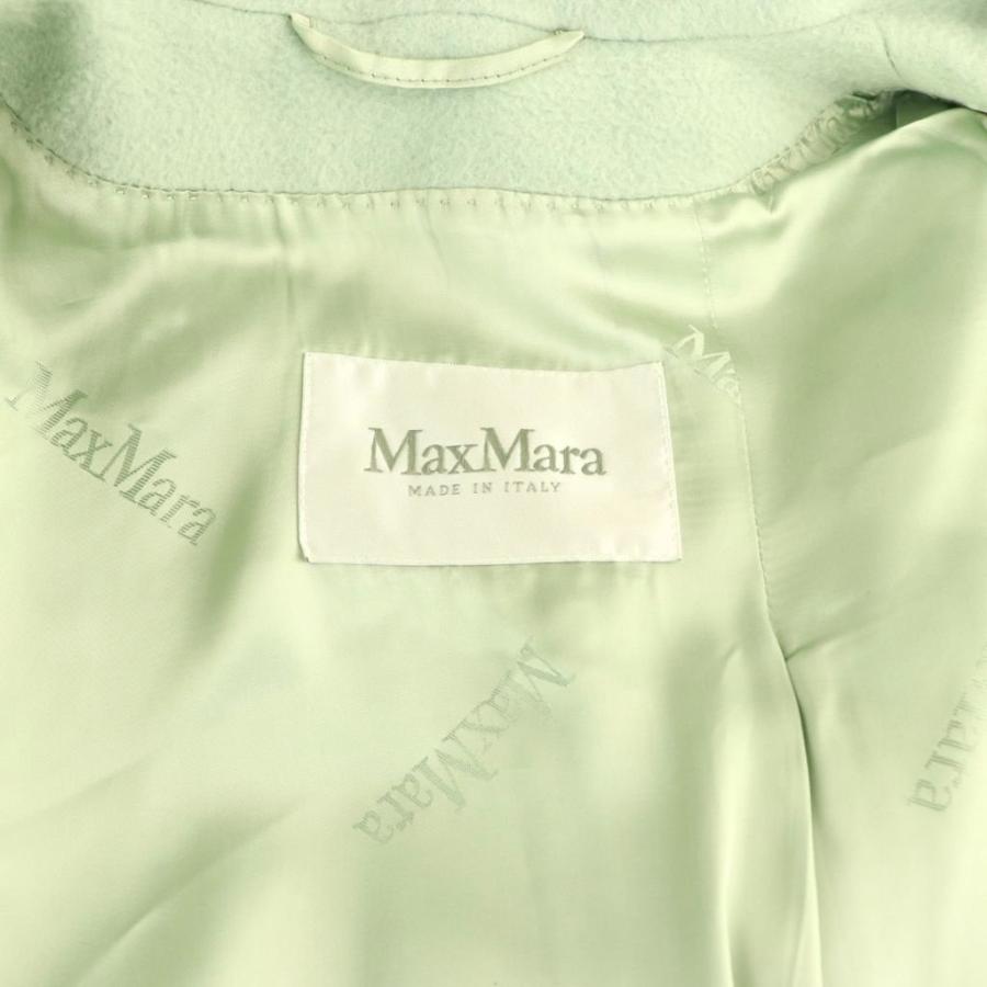 マックスマーラ MAX MARA 白タグ RIALTO リアルト フーデッド コート キャメルヘア フード アウター 40 ミント /DF ■GY18 レディース_6