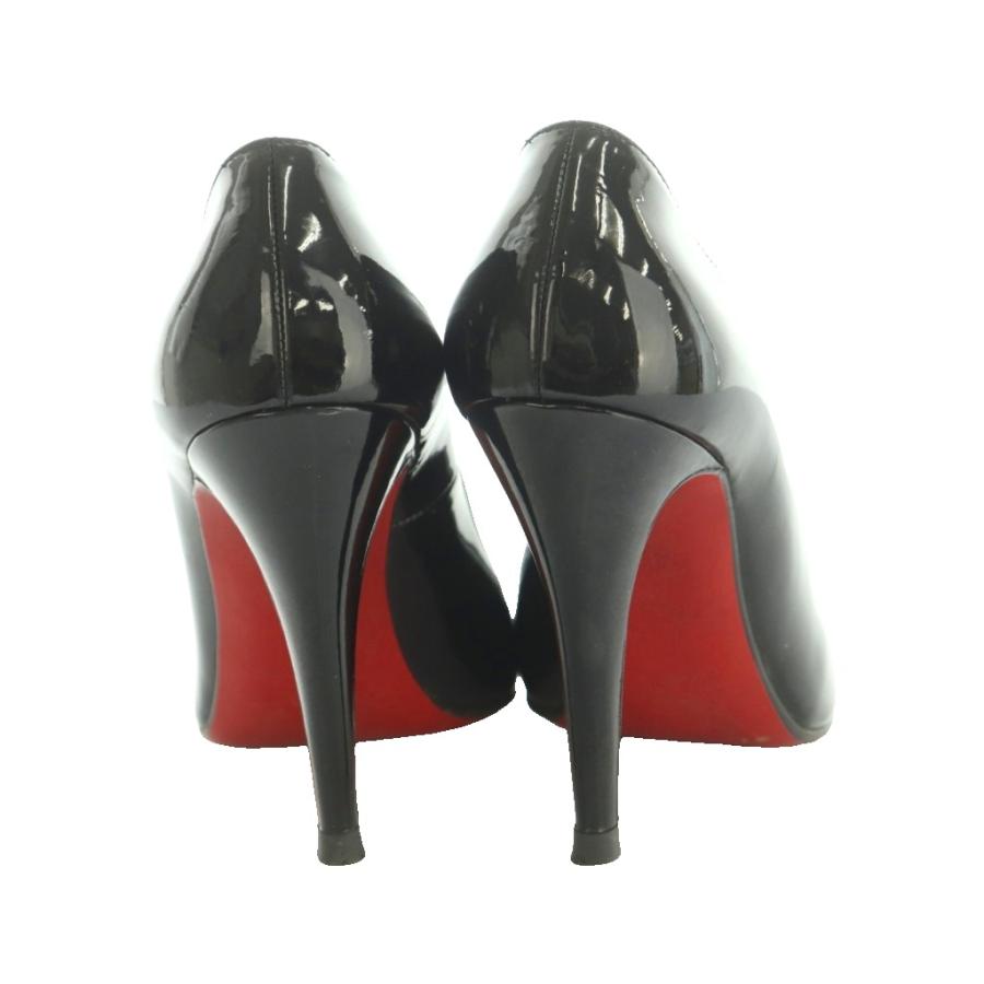 クリスチャンルブタン Christian louboutin パンプス ピンヒール エナメル 35.5 22.5cm 黒 /MI ■GY18 レディース_4