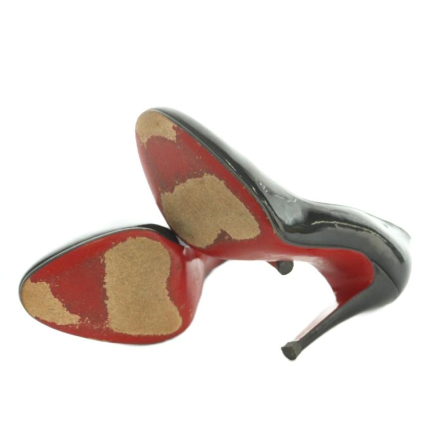 クリスチャンルブタン Christian louboutin パンプス ピンヒール エナメル 35.5 22.5cm 黒 /MI ■GY18 レディース_5