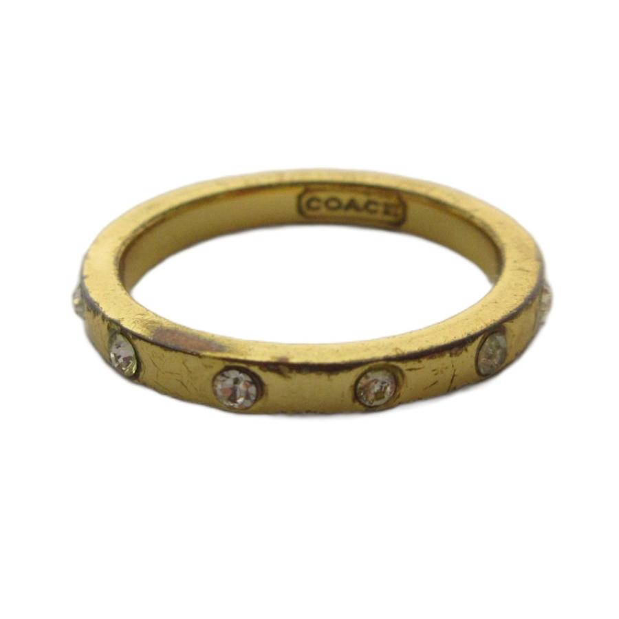 COACH フルエタニティリング ゴールド 指輪14号 コーチ ラインストーン COACH（コーチ） 指輪 リング アクセサリー ラインストーン 14号