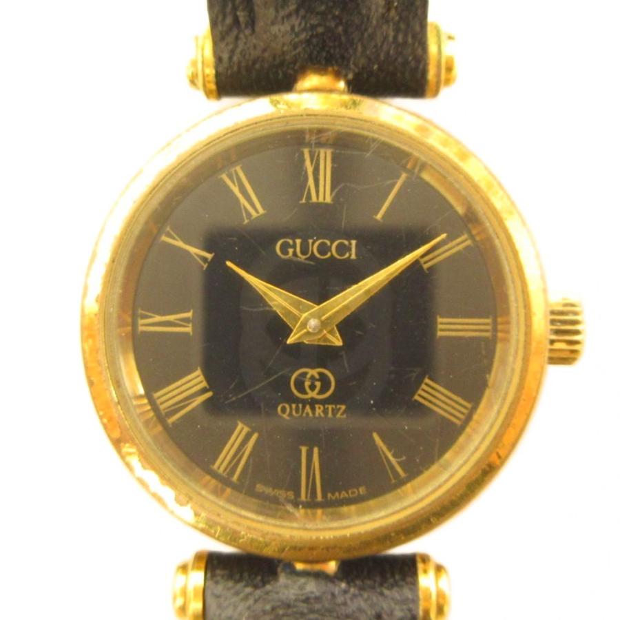 GUCCI（グッチ） 腕時計 ウォッチ インターロッキング クォーツ 黒文字 