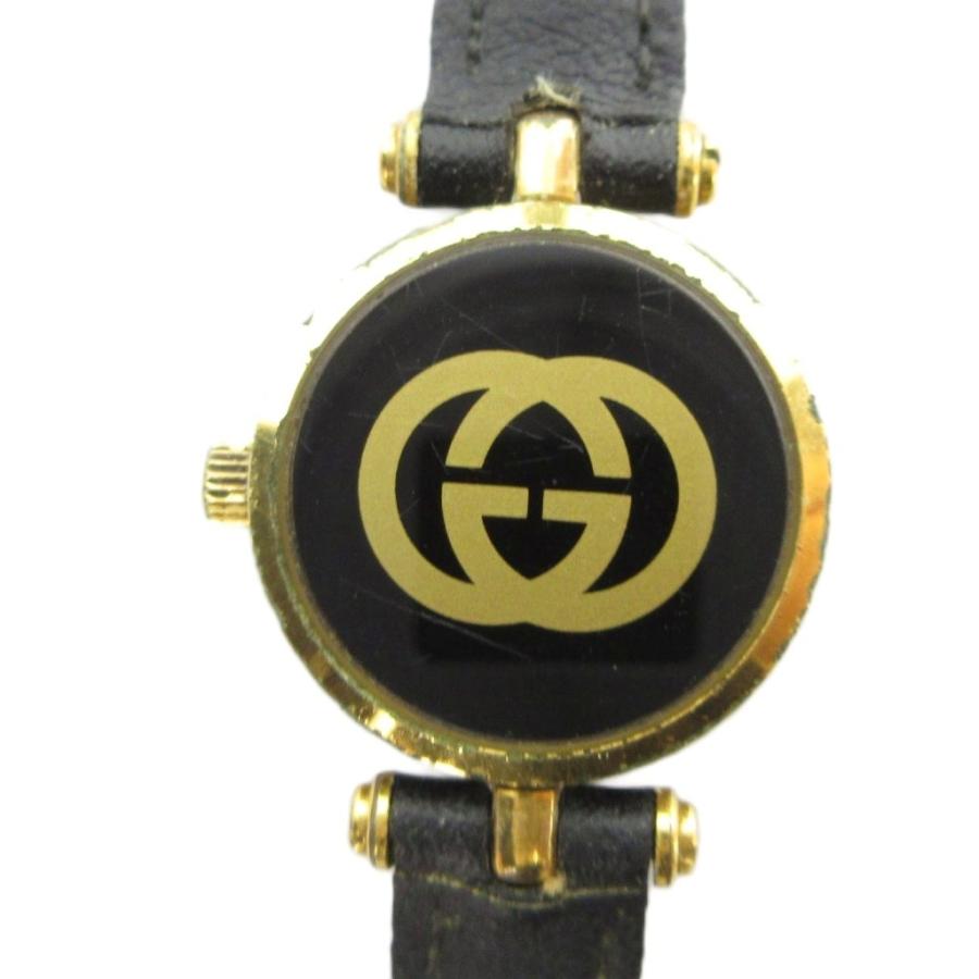 GUCCI（グッチ） 腕時計 ウォッチ インターロッキング クォーツ 黒文字 