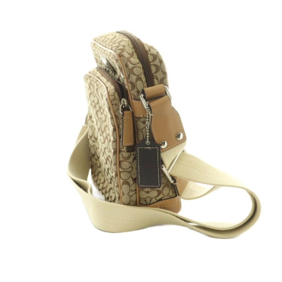 COACH（コーチ） ショルダーバッグ スクエア型 キャンバス レザー
