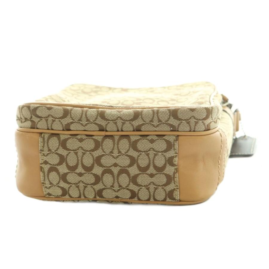 COACH（コーチ） ショルダーバッグ スクエア型 キャンバス レザー