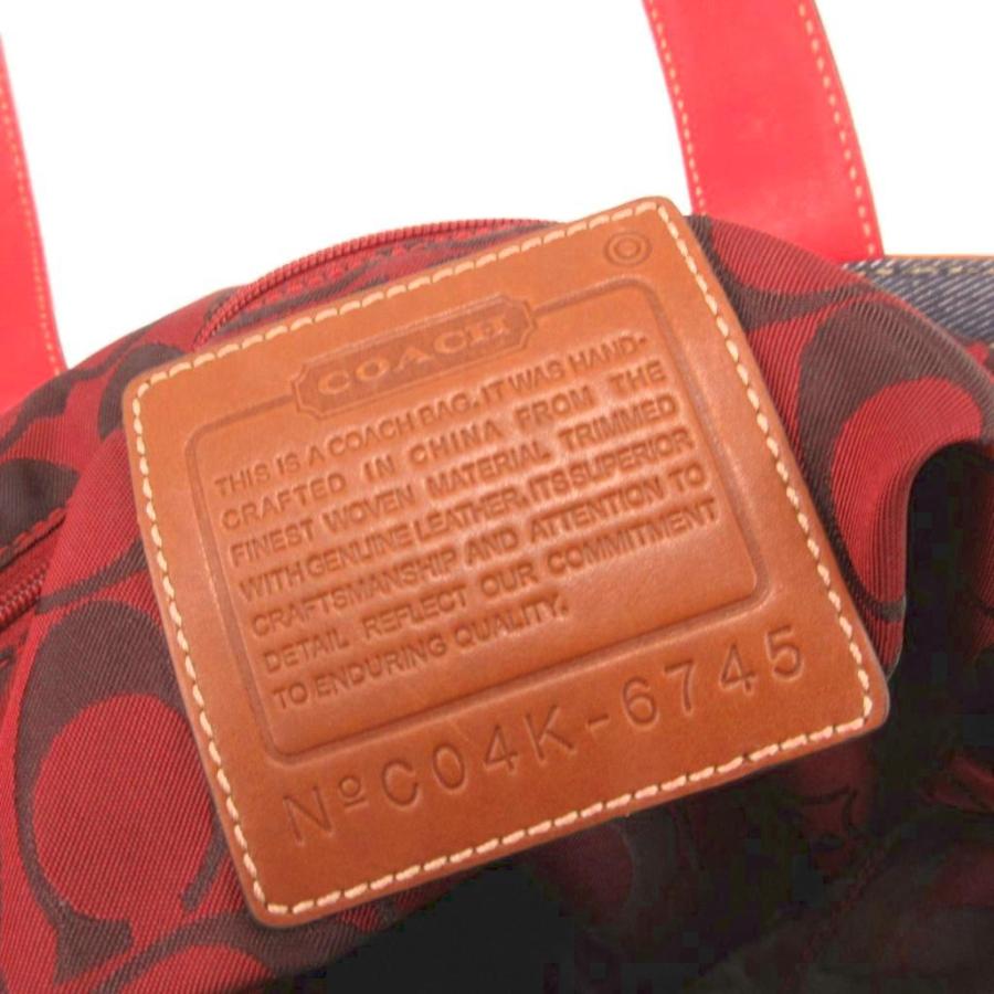 COACH（コーチ） COACH 6745 トートバッグ デニム地 レザー切替