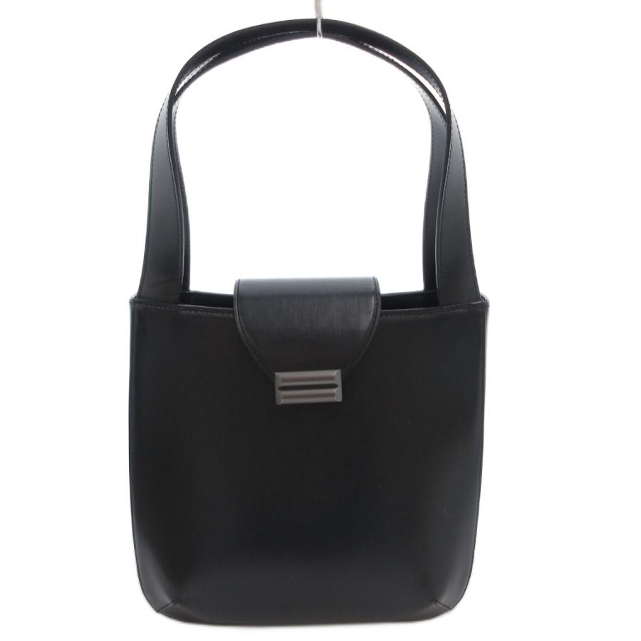 Bally（バリー） ハンドバッグ 手提げ レザー プレートロゴ マグネット 