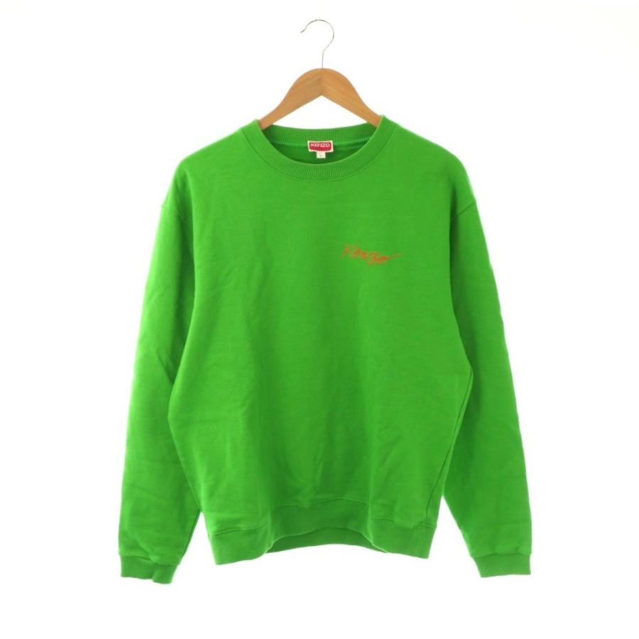 KENZO スエットトレーナー ケンゾー KENZO スウェット トレーナー ロゴ S グリーン マルチカラー