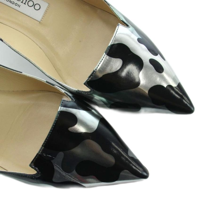 ジミーチュウ JIMMY CHOO パンプス カモフラ 迷彩柄 レザー ポイン 