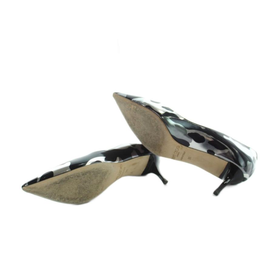 ジミーチュウ JIMMY CHOO パンプス カモフラ 迷彩柄 レザー ポイン 
