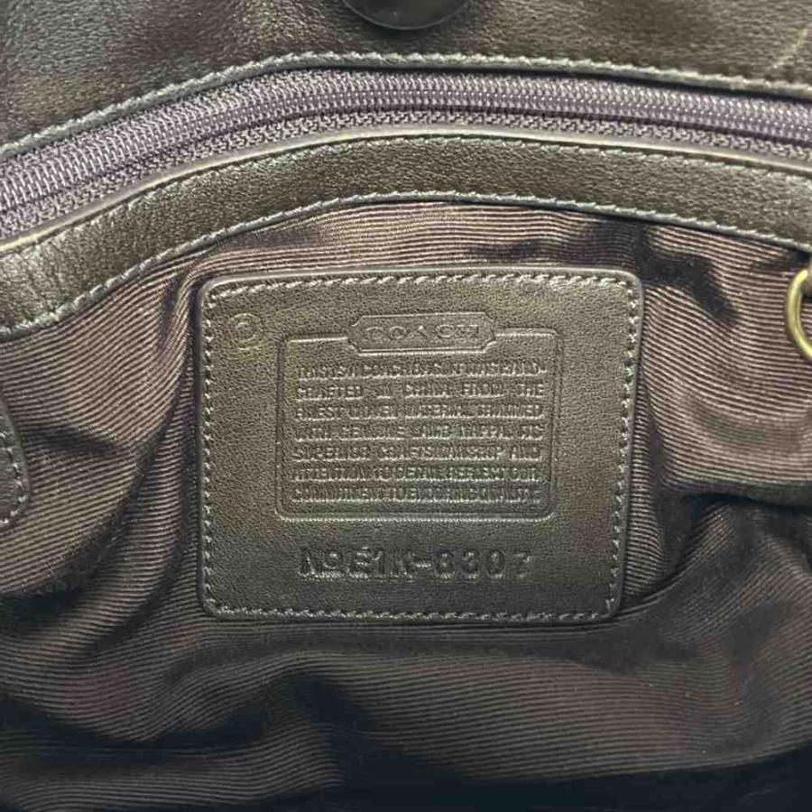 COACH（コーチ） ハンドバッグ ワンショルダー ウール レザー