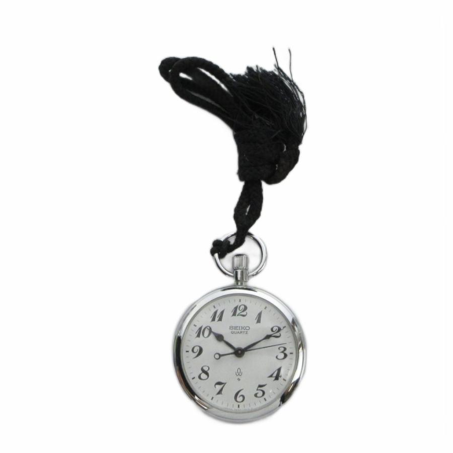 セイコー SEIKO ジャンク品 7550-0010 懐中時計 鉄道時計 クォーツ 白