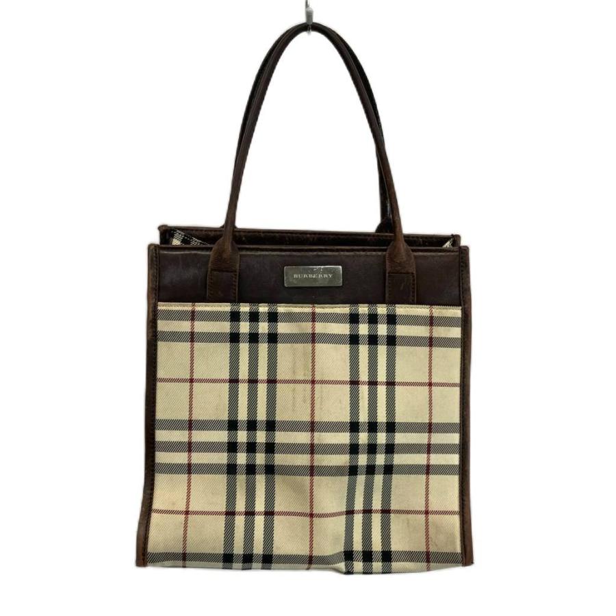 BURBERRY（バーバリー） トートバッグ ハンド キャンバス レザー ノバ