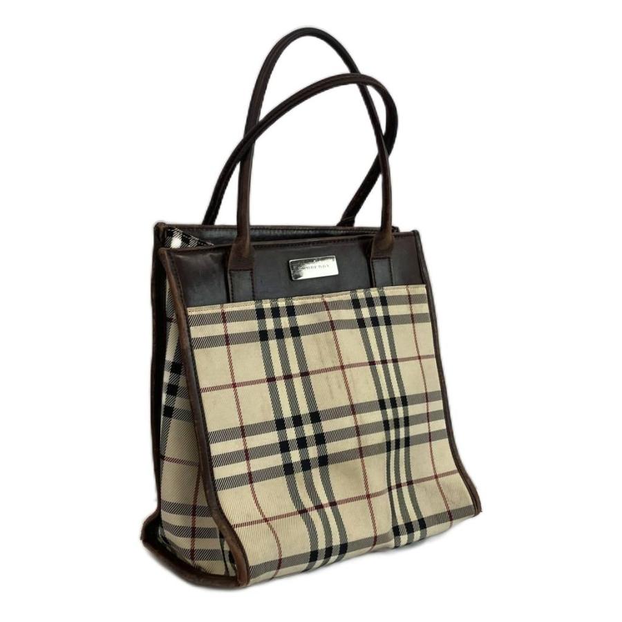 BURBERRY（バーバリー） トートバッグ ハンド キャンバス レザー ノバ