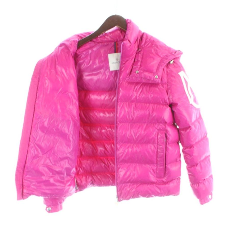 モンクレール MONCLER 23AW SAULX ソール ダウンジャケット ナイロン ロゴ 1 ピンク I20911A00007 /MW ■GY18 メンズの画像
