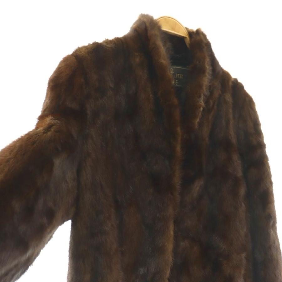ROYAL FUR ジャケット コート ファー 毛皮 アウター 13 茶 /NR ■GY18 レディース_2