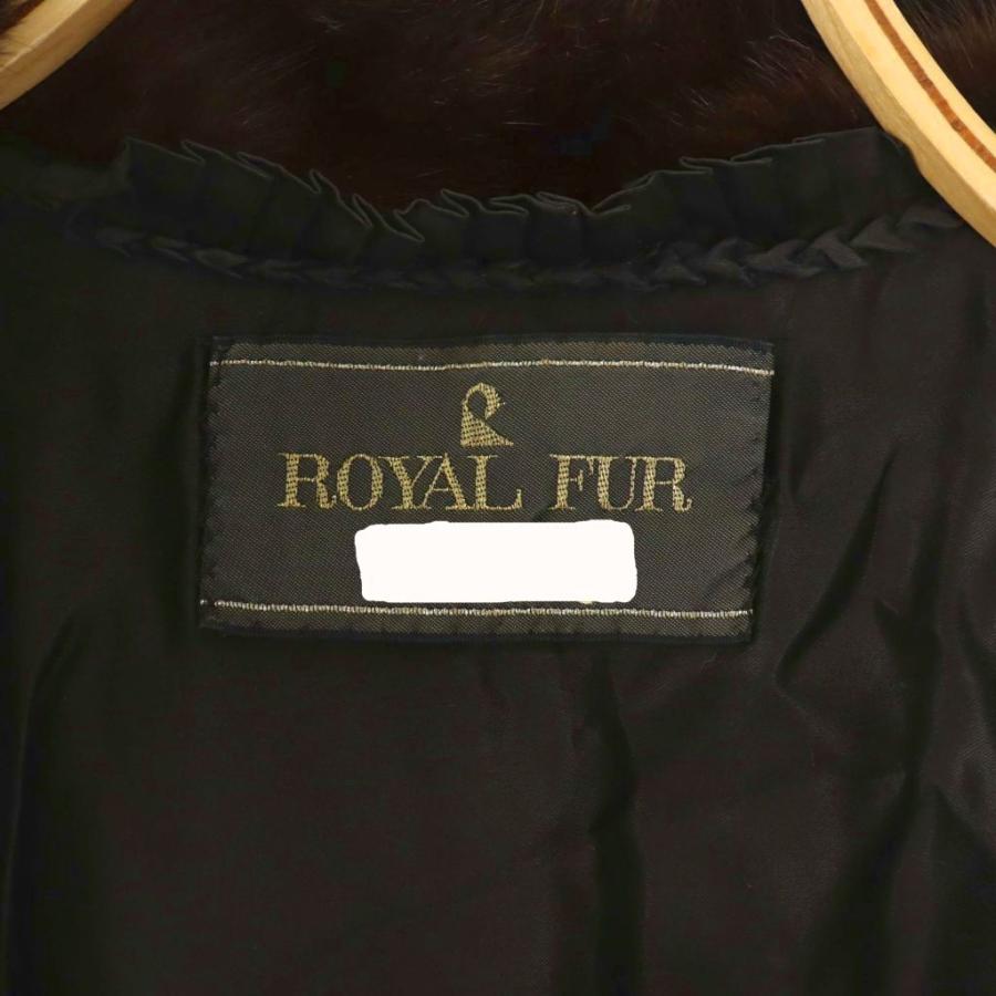 ROYAL FUR ジャケット コート ファー 毛皮 アウター 13 茶 /NR ■GY18 レディース_4