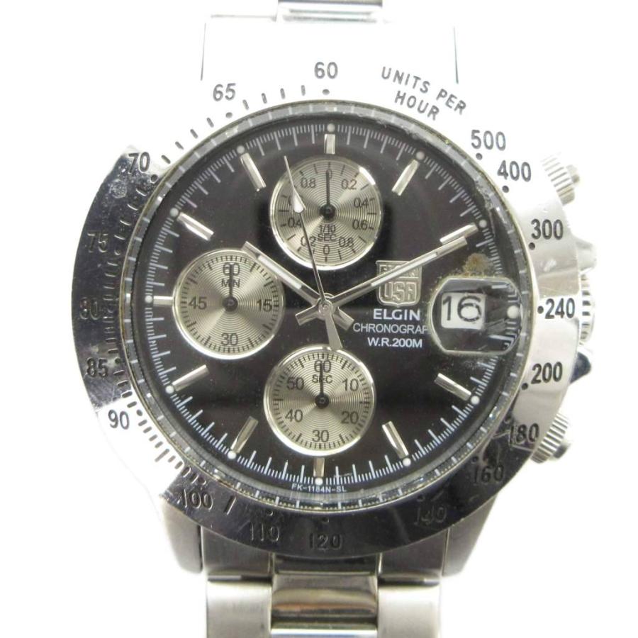 エルジン ELGIN FK-1184N-SL 腕時計 ウォッチ クォーツ クロノグラフ