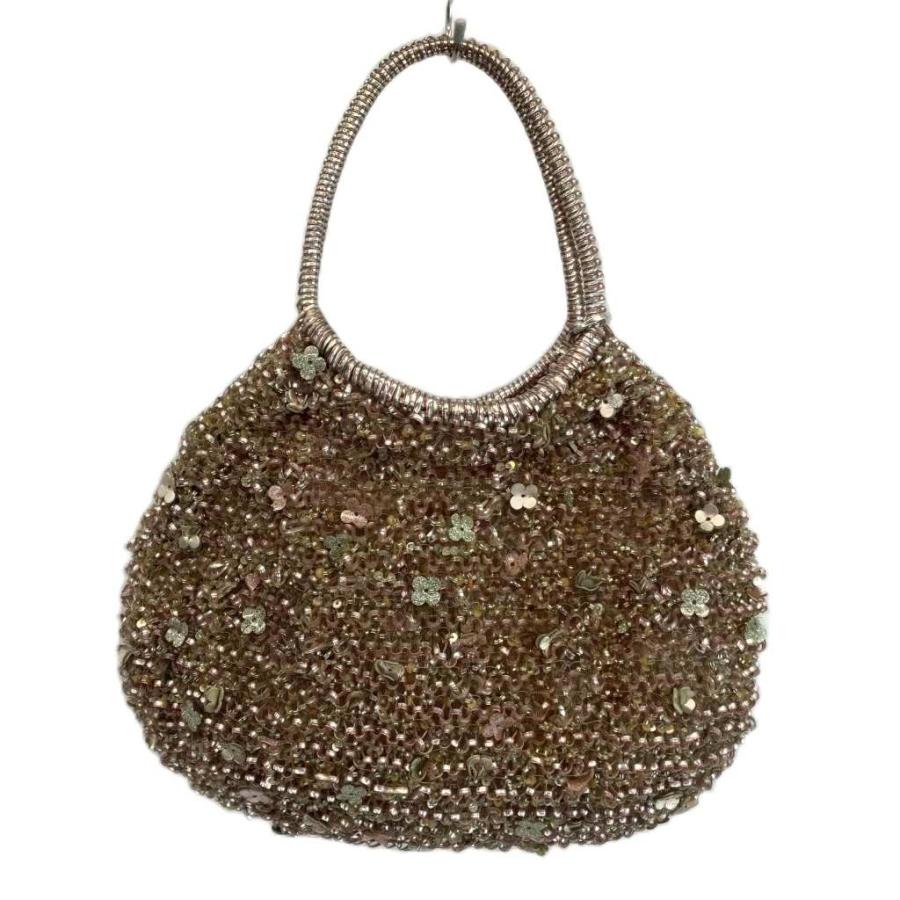 美品✨️アンテプリマ＊* フラワーハンドル ピンクベージュ バッグ ANTEPRIMA（アンテプリマ） ワイヤーバッグ ハンドバッグ 花 フラワー
