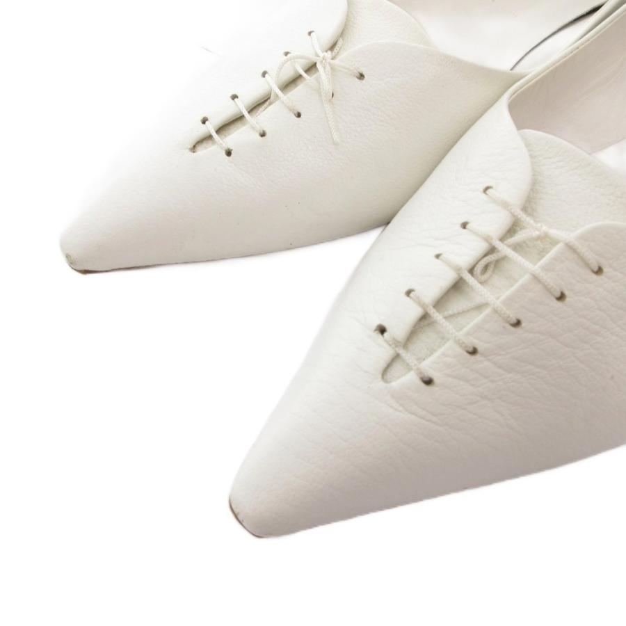 ジルサンダー JIL SANDER パンプス シューズ ポインテッドトゥ レース