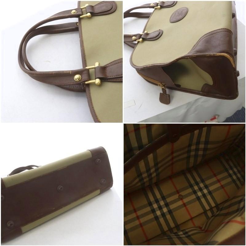 バーバリーズ Burberrys ハンドバッグ ノバチェック 型押しロゴ カーキ /YO21 ■GY18 メンズ レディース_7