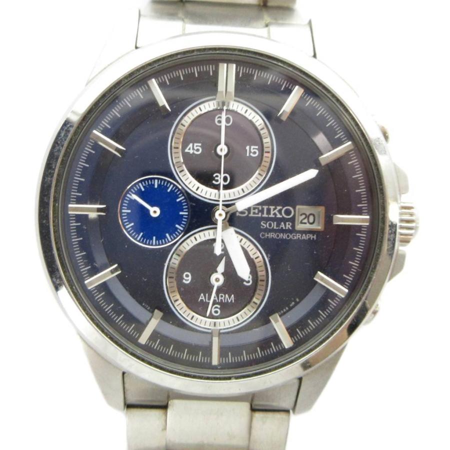 セイコー SEIKO V172-0AA0 腕時計 ウォッチ ソーラー クロノグラフ 