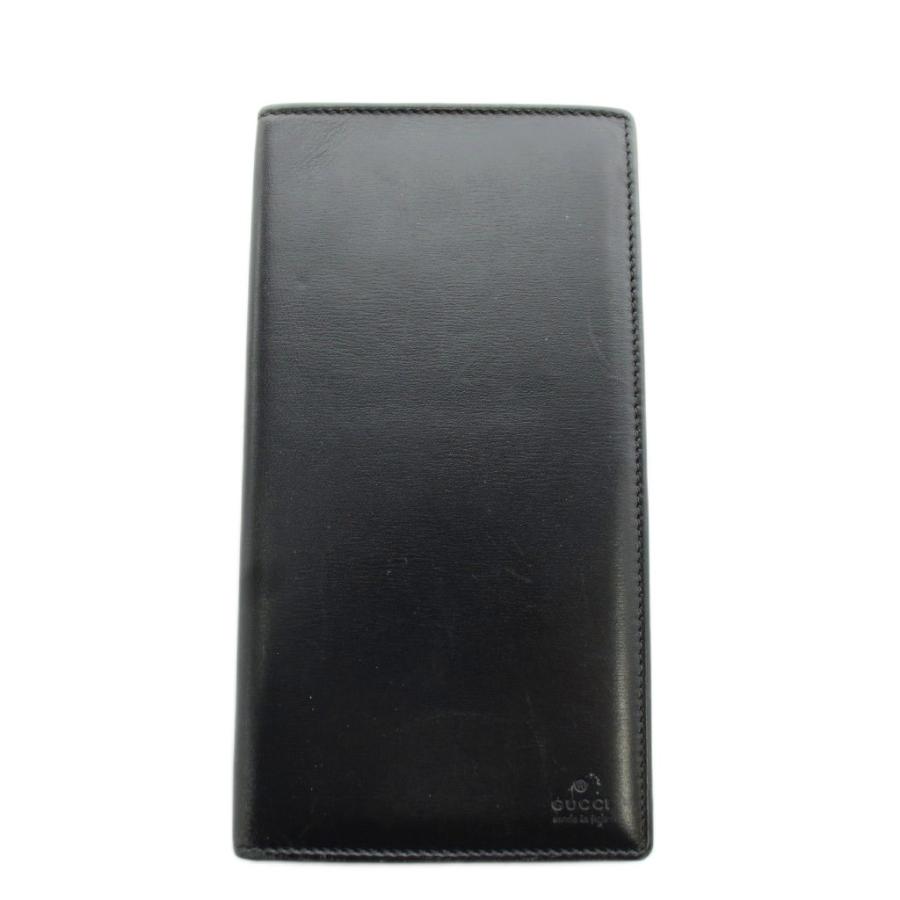 GUCCI（グッチ） 長財布 二つ折り レザー 黒 ブラック 03948 /AN35