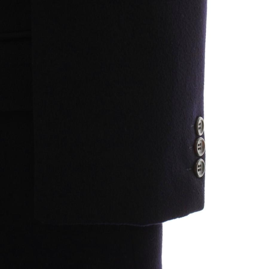 LANVIN ダブルブレスト チェスターコート ランバン LANVIN チェスターコート R46-44 紺 ネイビー 長袖 ロング丈