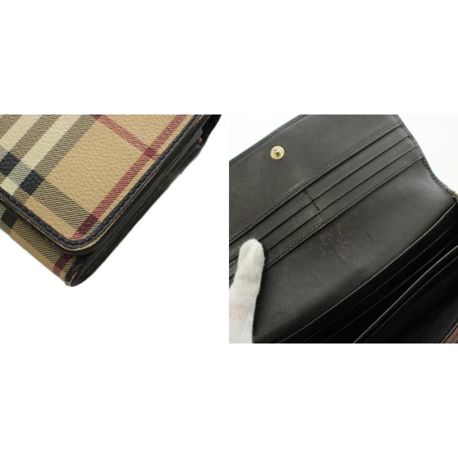 BURBERRY バーバリー ノバチェック 長財布 PVC 完備品 小銭入れ BURBERRY（バーバリー） ノバチェック 長財布 小銭入れ 二つ折り ロゴ