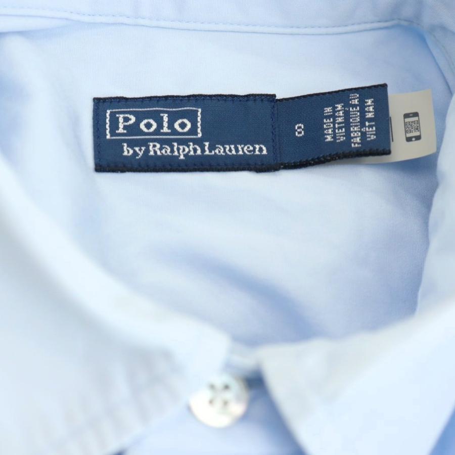 ☆RALPH LAUREN☆ブルーポロシャツロングフレアワンピース☆美ライン美品 POLO RALPH LAUREN（ポロ・ラルフローレン） ポロ バイ ラルフローレン