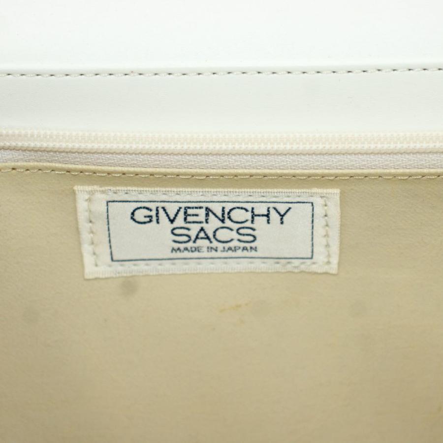 ジバンシィ GIVENCHY SACS ショルダーバッグ ロゴ レザー 白 ホワイト