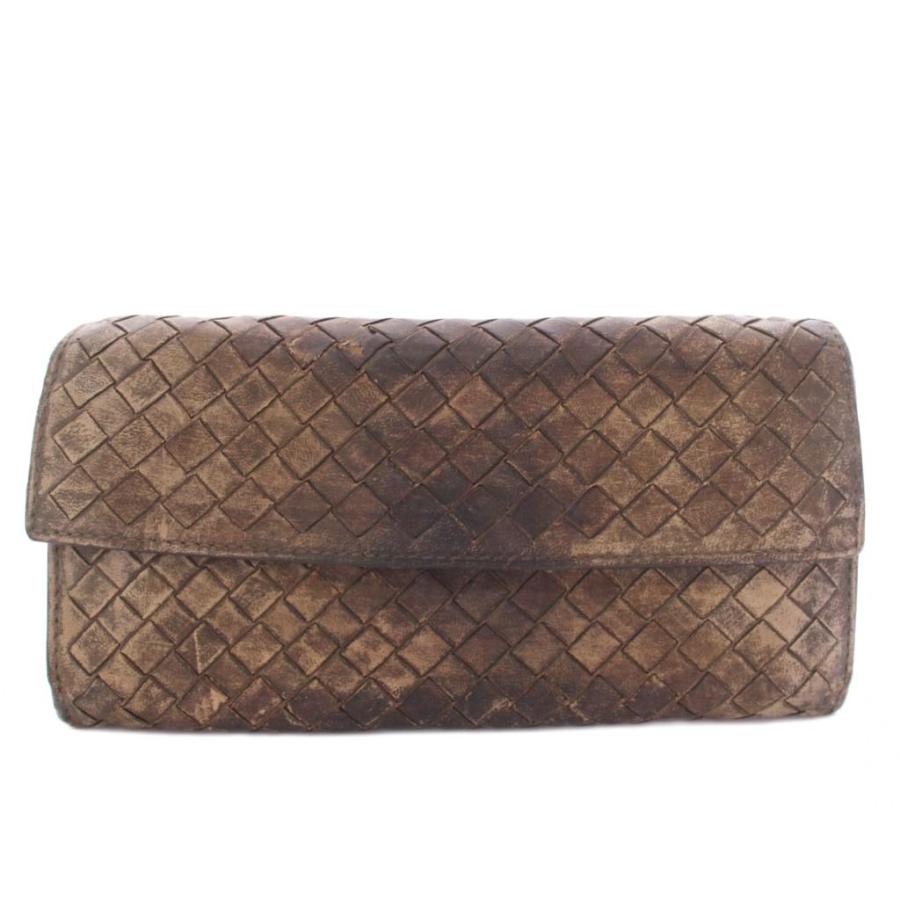 【値下げしました】Bottega Veneta イントレチャート　ヘビ革長財布 BOTTEGA VENETA（ボッテガ・ヴェネタ） 長財布 二つ折り財布 イントレ