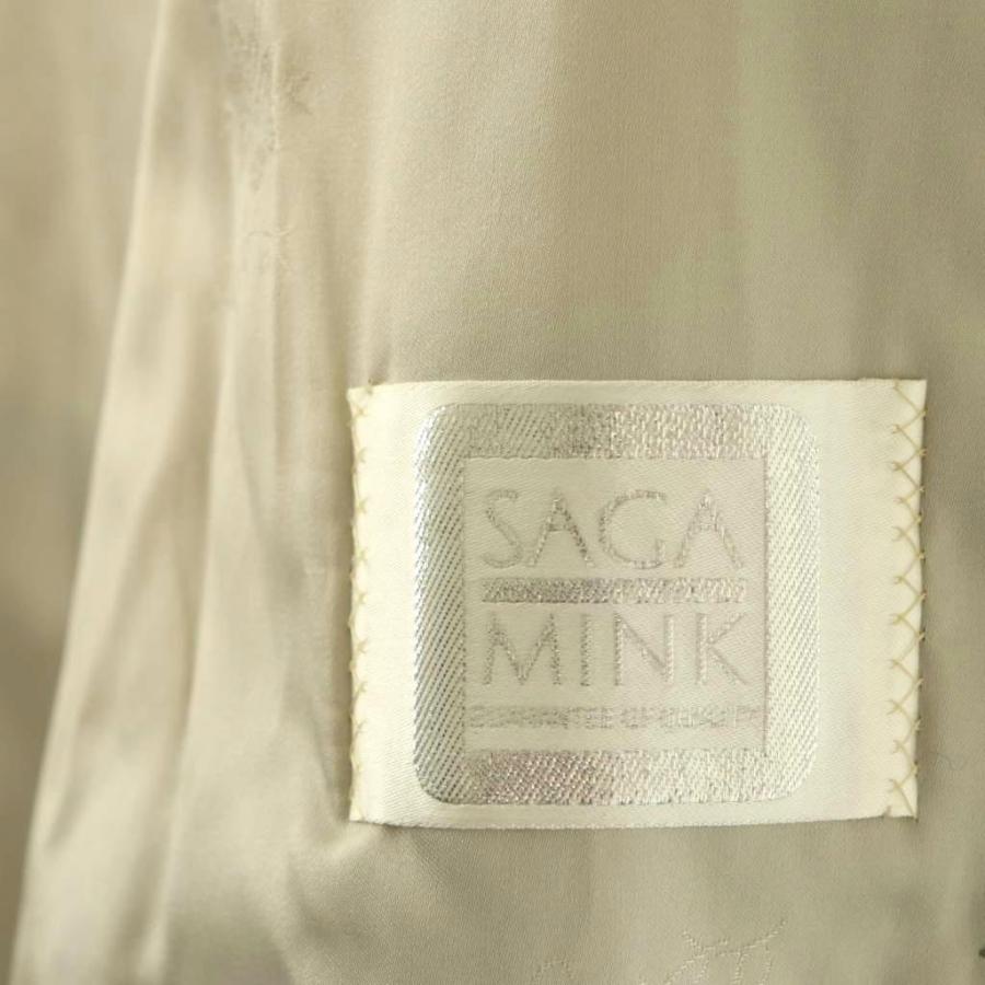サガミンク SAGA MINK 銀サガ ファーコート 毛皮 9 グレージュ /ES ■GY18 レディース_5